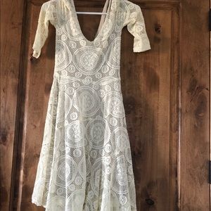 Joyfolie Emily Dress in Cream
